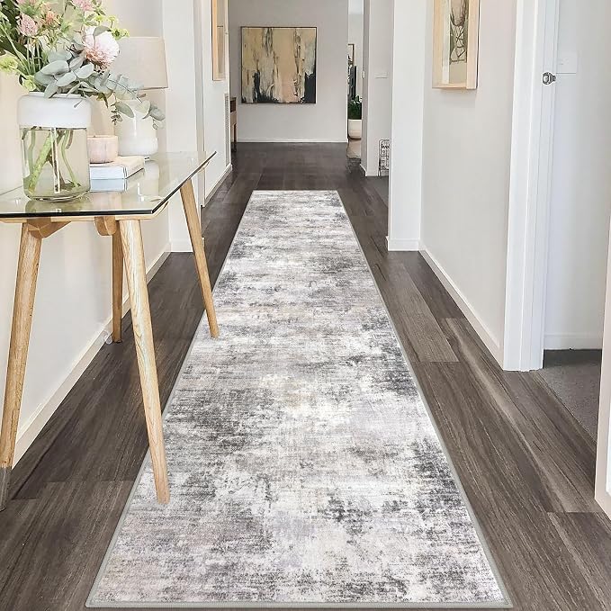 IOHOUZE Abstract Runner Rug 2x10 Ft Washable Runners - Image 8