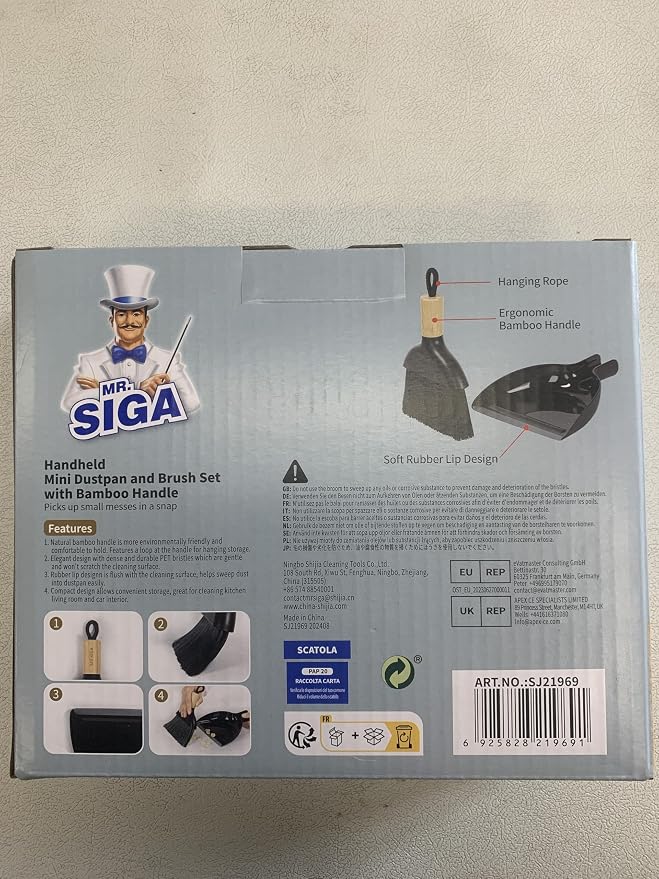 MR.SIGA Mini Dustpan and Brush Set, Portable Cleaning Brush and Dustpan Combo - Image 8