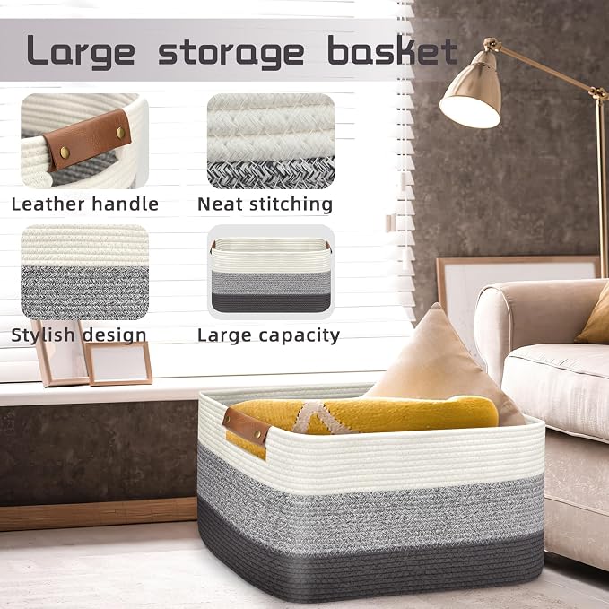 Large Collapsible Laundry Basket, Clothes Hamper - Image 3