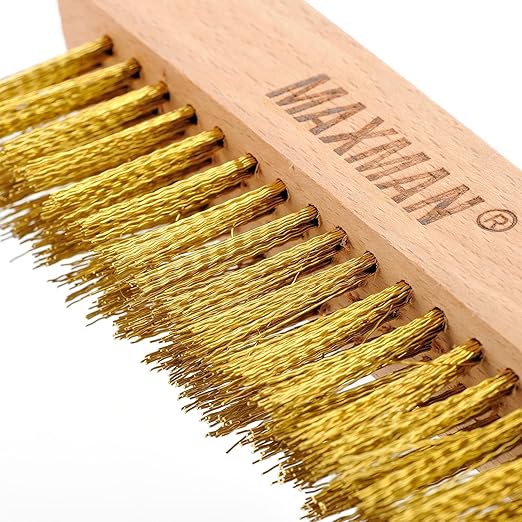 MAXMAN Brass Brush, Soft Brass Bristle Brush, Wire Brushes - Image 2