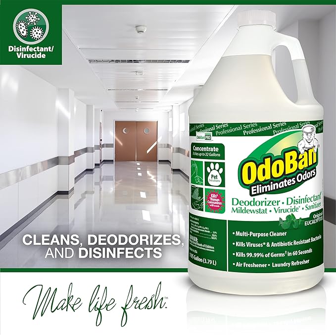OdoBan Professional Disinfectant and Odor Eliminator Concentrate, 4 Gallons - Image 3