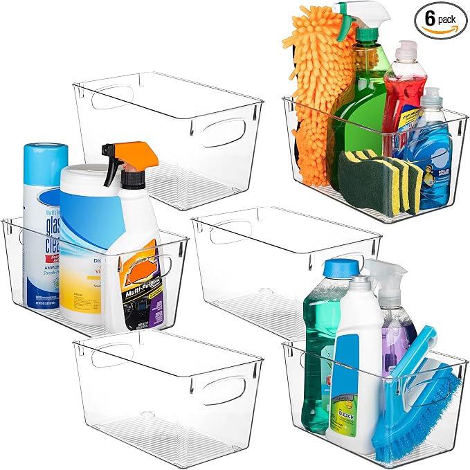 ClearSpace Clear Plastic Storage Bins – Perfect Kitchen Organization and by ClearSpace