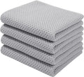 Homaxy 100% Cotton Waffle Weave Kitchen Dish Towels, Ultra Soft Absorbent Quick by Homaxy