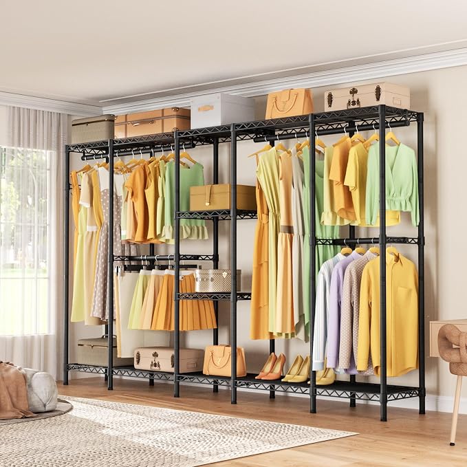 L Shaped Heavy Duty Metal Clothes Rack - Image 5