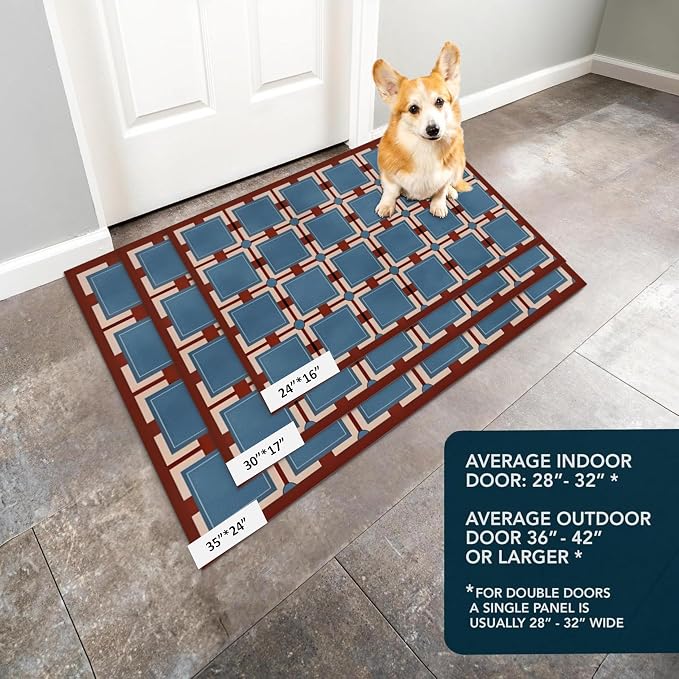 Ultra Thin Door Mat Indoor Entrance, 1/10 in Thin Door Mats - Image 7