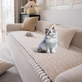 OTOB Couch Cover for Dogs Washable, Non Slip Plush Fuzzy Sofa Covers for 3 by OTOB