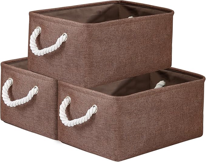 WarmHome Fabric Storage Bin Shelf Basket by TheWarmHome