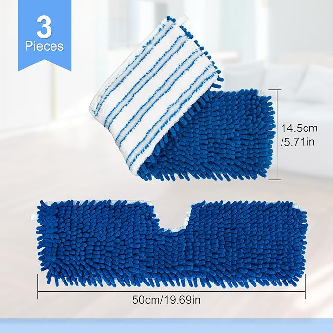 3 Pack Mop Heads Replacements for Ocedar Dual-Action Microfiber Flip Mop - Image 5