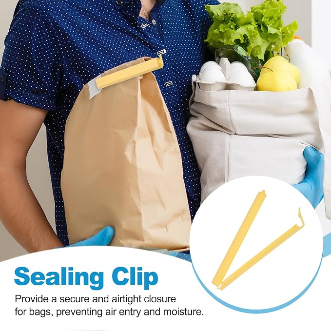 PATIKIL Sealing Clips 4.3 Inch, 10 Pack Reusable Plastic Bag Clip Clamp Sealer - Image 5