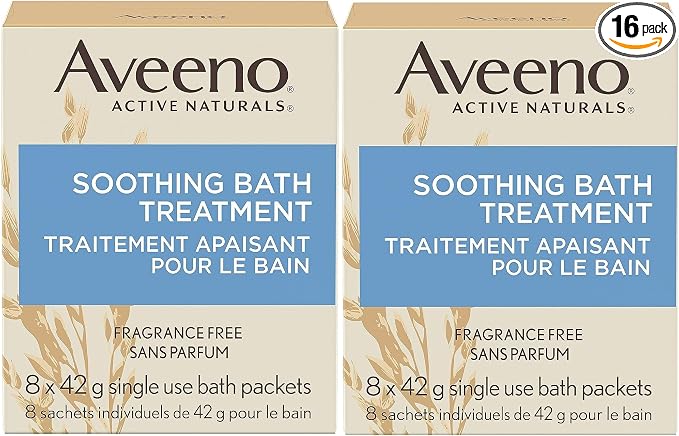 Aveeno Fragrance Free Soothing Bath Treatment, 100% Natural Colloidal Oatmeal by Aveeno
