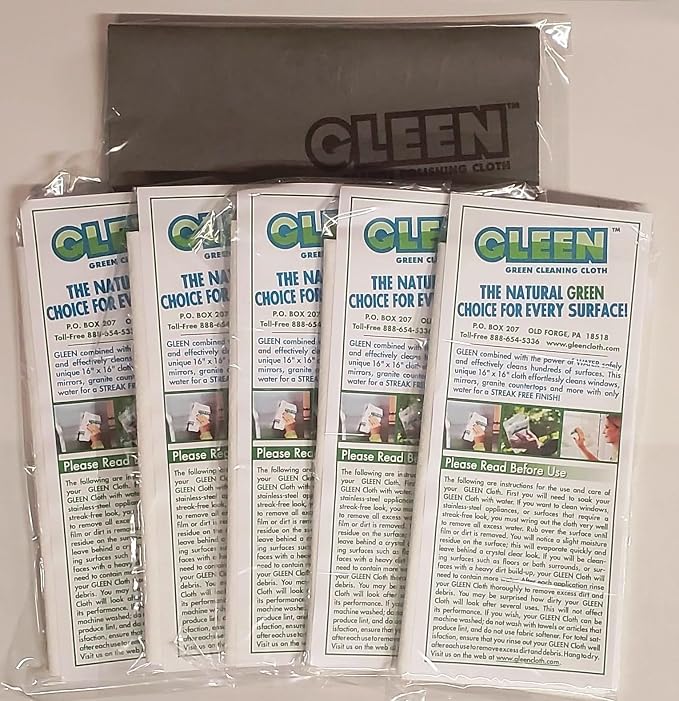 gleen 5 Cloth Pack w/1 Stainless Steel Cloth by Unknown
