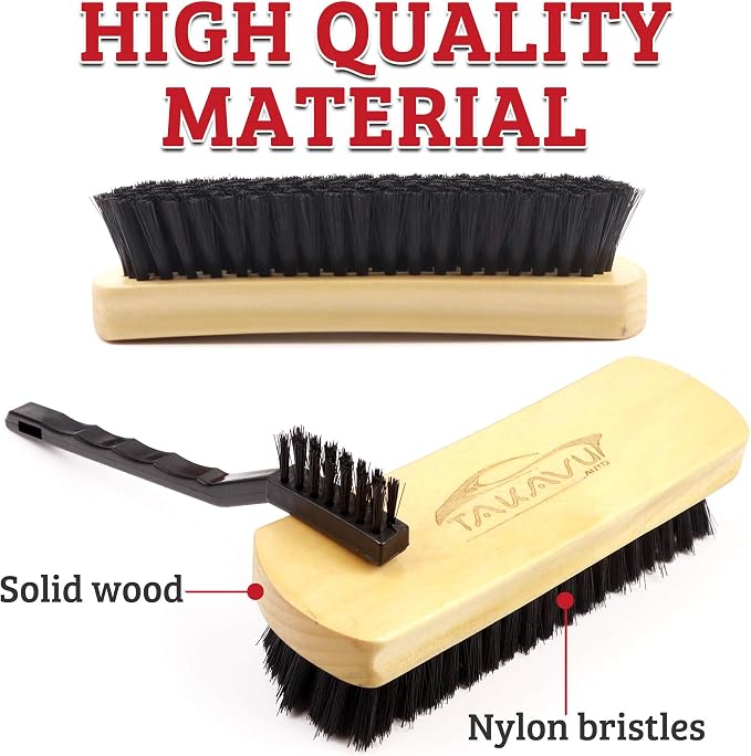 Leather & Textile Shine Brush by TAKAVU, Durable Soft Nylon Bristles, Included - Image 5