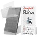 Grey Screen Repair Tape, Strong Adhesive Fiberglass Patch Tape Mesh by Secopad