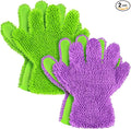 Ferraycle 2 Packs Car Wash Mitt 5 Finger Microfiber Wash Mitts Auto Car Dusting by Ferraycle