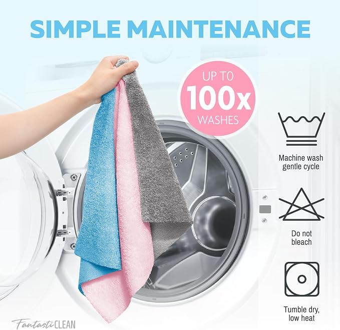 Fantasticlean XL Tear-Away Microfiber Cleaning Cloth Roll, Thick & Large - Image 7
