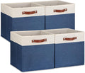 Temary Fabric Storage Bins for Cube Organizer 4 Pack Cube Storage Bins 13 by TEMARY