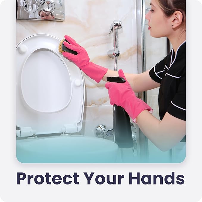 FMP Brands 3/6/12/60 Pairs Cleaning Gloves, Waterproof Rubber Gloves - Image 5