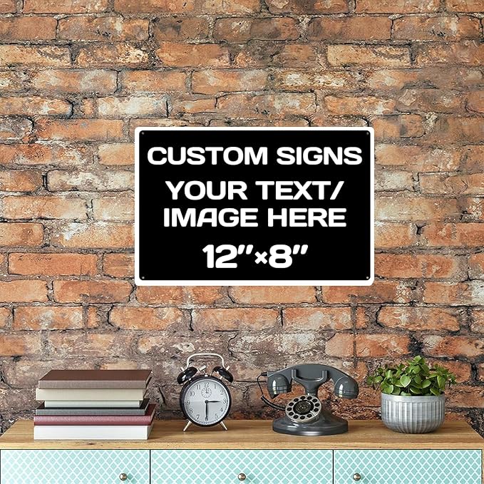 customizable sign, Aluminum Weatherproof Metal Sign Multiple Sizes Custom - Image 7