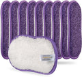 10 Pack Kitchen Dish Sponges Scrubber Non-Scratch Multi-Purpose Dishcloths by comfso