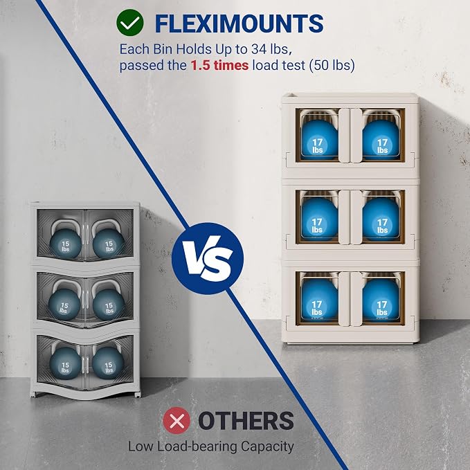 FLEXIMOUNTS 150 QT Stackable Storage Bins - Image 4