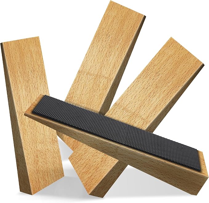 4 Pack Wooden Door Stop by Unknown