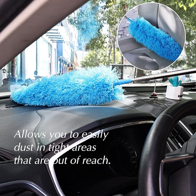 4PCS Microfiber Duster Kit, 3 in 1 Microfiber Dusters Retractable Gap Dust - Image 7