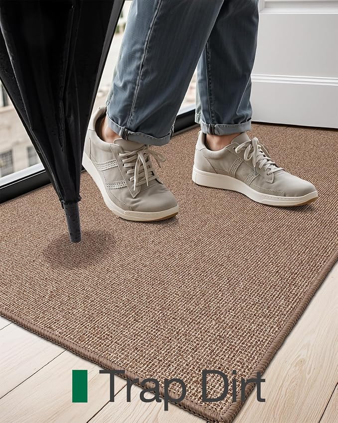 LUMI Indoor Door Mat 24"x36", Ultra Thin Low Profile Non-Slip Doormat - Image 7