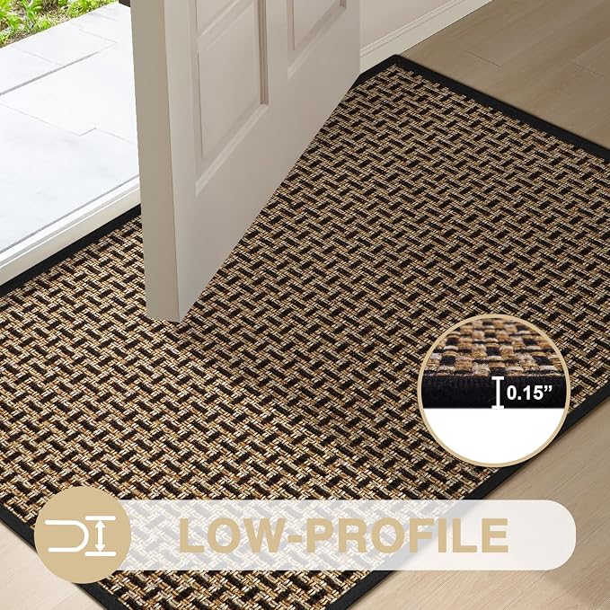 LEKEEPGO Door Mat Indoor Entrance 17"x29", Absorbent Indoor Door Mat, Non Slip - Image 4