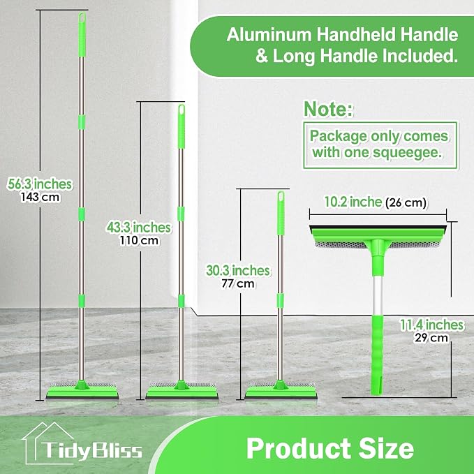 Window Squeegee Professional, 56” Car Windshield Glass Cleaner Tool - Image 4