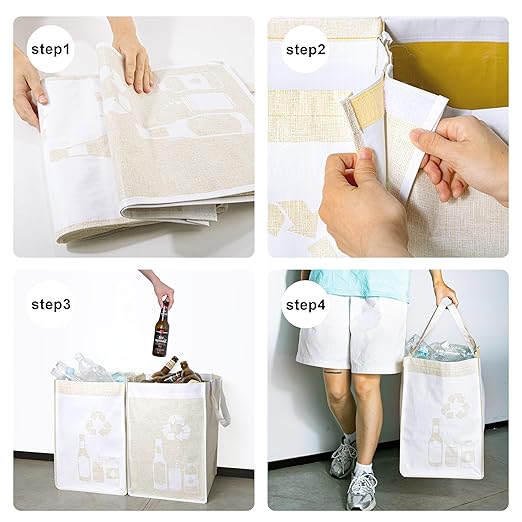 Recycle Waste Bag for Kitchen Home- Indoor Recycling Bins Trash Sorting - Image 5