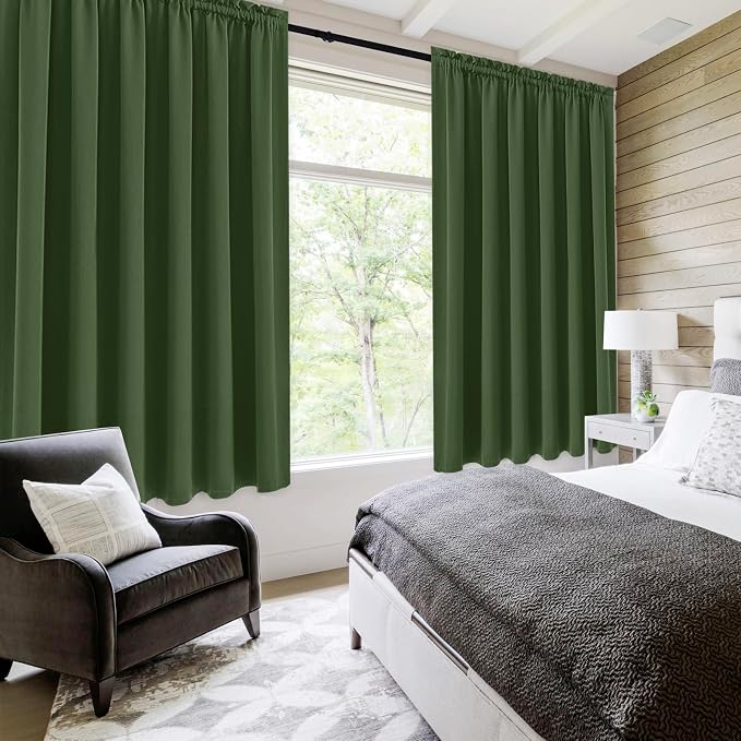 DWCN Blackout Curtains for Living Room Thermal Insulated, Energy Saving & Noise - Image 2
