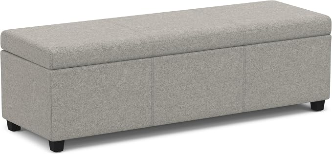 SIMPLIHOME Avalon 54 inch Wide Contemporary Rectangle Extra Large Storage by SimpliHome