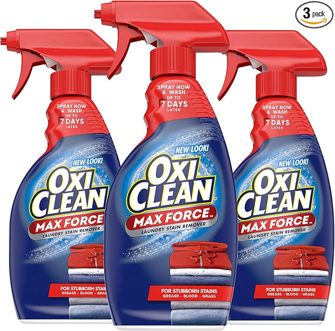 OxiClean Max Force Laundry Stain Remover Spray, Newborn & Baby Essentials by OxiClean