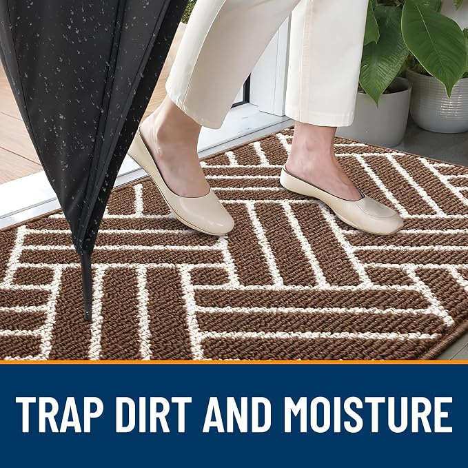 OLANLY Large Indoor Door Mat, 59x35 Inch, Dirt Resistant and Absorbent - Image 2
