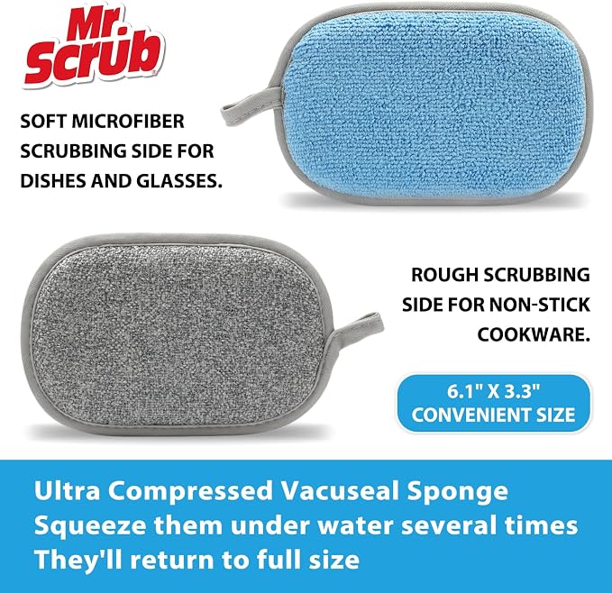 Sponges Kitchen Dish Sponge for Washing Dishes Cleaning Kitchen, All-Purpose - Image 5
