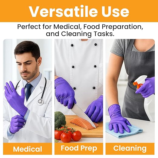 SafeWay Nitrile Disposable Gloves — Multi-Purpose Powder-Free, Medical Use - Image 2