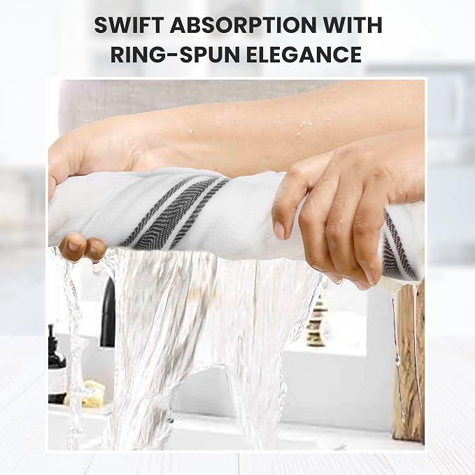 WHITEWRAP Kitchen Dish Towels for Kitchen, Highly Absorbent for Drying and - Image 4