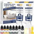 Fiberglass Repair Kit, Bathtub Repair Kit by HUPEYNA