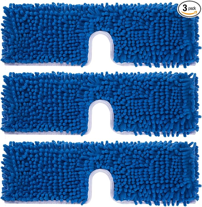 3 Pack Mop Heads Replacement Compatible by CLEAN+PIONEER