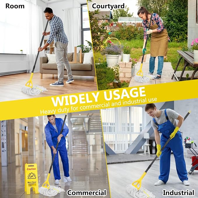 Beyoco Heavy Duty Commercial Mop Industrial Cotton Mop - Image 7