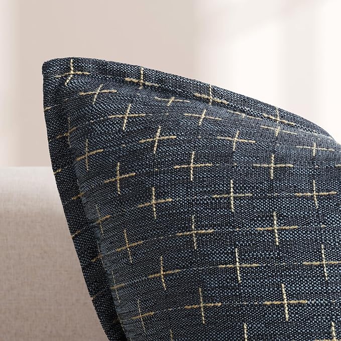 ZWJD Pillow Covers 26x26 Set of 2 Soft Polyester Textured Pillow Covers - Image 2