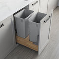 Dowell B18/B21 Wood Base Wastebasket Pullout by DowellKitchenBath