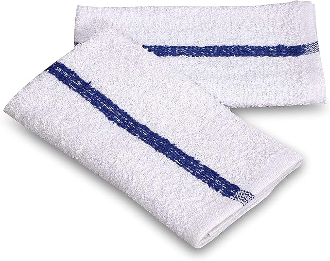 GOLD TEXTILES New Cotton Blend White Restaurant Bar Mops Kitchen Towels - Image 2