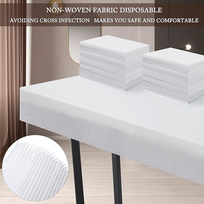 Disposable Bed Sheets 200 Pcs 31" x 71" Massage Table Sheets Non Woven Fabric - Image 5