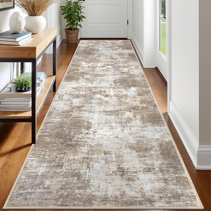 IOHOUZE Abstract Runner Rug 3x12 Ft Washable Runners by iOhouze