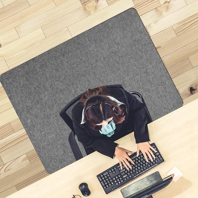 Placoot Desk Chair Mat for Hardwood Floor & Tile 55"x35" Office Chair Mat for by PlacootChairMat
