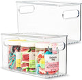 Plastic Food Storage 2 Pack Clear Container Bin by primebox