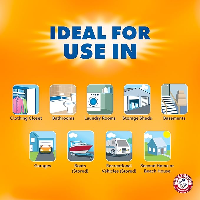 Arm & Hammer Fragrance Free Refillable Moisture Absorber and Odor Eliminator 14 - Image 6