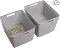 BINO | Woven Plastic Basket | Large, Space by BINO