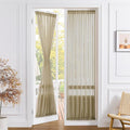 Tollpiz Sheer Door Curtain Closet Linen Textured Curtains Sheer Doorway Light by Tollpiz